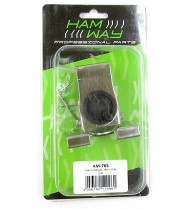 Ham-Way Supporto antenna per cofano o baule, Inox, Foro 16mm