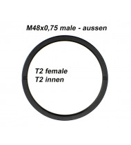 TS-Optics Adattatore da M48 maschio a T2 femmina - zero profilo