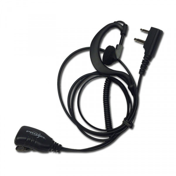 Proxel PJD-1302C Earphone Microphone Spiral 2Pin Kenwood