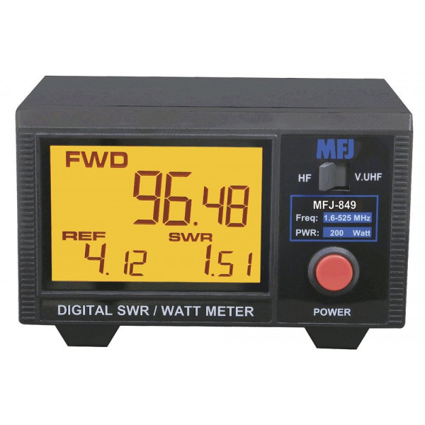 MFJ 849 Digital SWR/Power Meter HF/VHF/UHF 200W